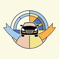 Wrench and Car Symbolism A Guide for Auto Works vector