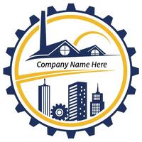 Modern Minimalist Company Name Typing Logo for Professional Branding. vector