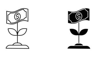 illustration of investment and financial icon vector
