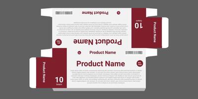 3d mock-up of colorful and creative box design frames vector
