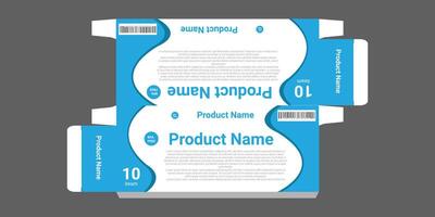 packaging, and design of Fragrance Box products Isolated on the background vector