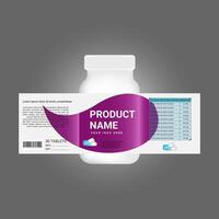 Cosmetic package. product design with the name product name on it vector