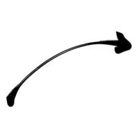 Modern Progress Arrow hand drawn concept, Suitable for all types of use including screen printing designs for jackets, t-shirts etc vector