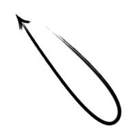 The minimalist Reverse Arrow Brush stands out vector