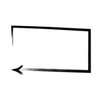 Square arrow frame suggesting change and new perspectives vector
