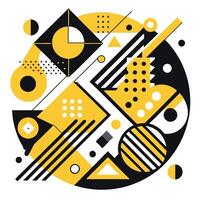 a colorful abstract design with various shapes and colors vector
