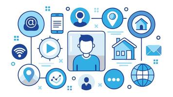 the future of home automation vector