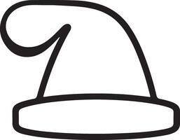 a black and white drawing of a hat vector