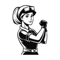Silhouette of a Welder at Work Illustration vector