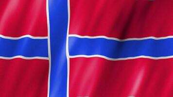 Waving animated flag of Norway. Animation of Waving flag of Norway Country video