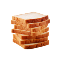 Fresh realistic Sliced breads on transparent background png