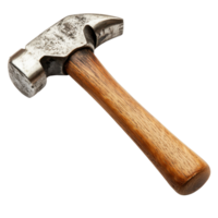vintage hammer with wooden handle and metallic head, ideal for construction and DIY projects. Its rustic charm adds character to any toolbox png