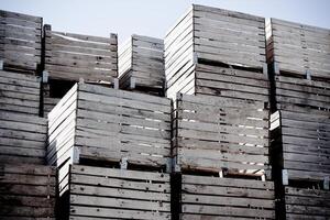 Crates stack background photo