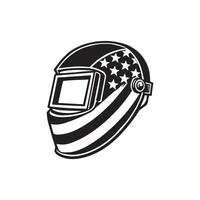 US Welder helmet Clipart Design vector