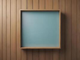 Wooden frame for background to add text or picture. photo