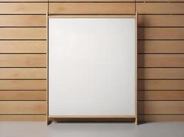 Wooden frame for background to add text or picture. photo