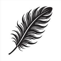 Magical Witch Quill Pen icon isolated in a white background vector