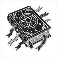Mystical Book isolated in a white background vector