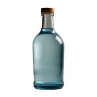 The glass bottle syrup has a translucent, reflecting light to create a luminous effect in transparent background png