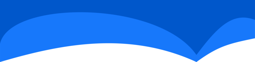 Header shape background for website design. Blue border for banner. Abstract divider for bottom or frame of template and web page. Presentation wavy and curve separator. png