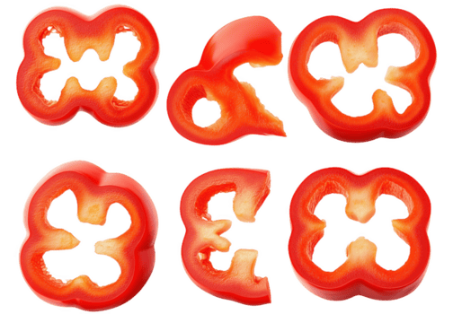 vistoso formación de Fresco campana pimientos png