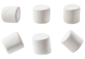 Delightful marshmallows in various shapes png