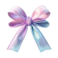 Frosted pastel Easter ribbon icon with soft colors for holiday decoration ideas png