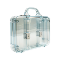 Frosted glass briefcase showcasing modern design and transparent aesthetics png