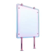 Signpost displaying directions with a sleek, modern design in a public area png