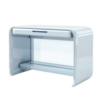 Stylish desk drawer with a standing frosted glass design for modern office spaces png
