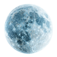 Frosted glass representation of the moon with detailed surface features illuminated softly png