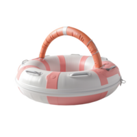Emergency flotation raft designed with a frosted finish for water safety and rescue png
