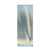Frosted glass panel with unique angles reflecting soft light in an indoor setting png
