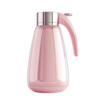 Stylish frost glass dispenser with white accents perfect for home and office use png