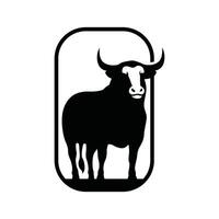image of a buffalo illustration vector