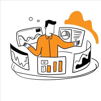 aprendizaje y evolucionando negocio estrategias vector