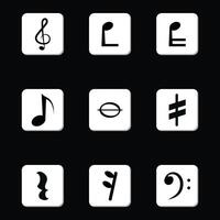 music note symbols design vector
