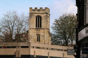A tall tower with a clock on it photo