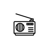 radio icon or logo design isolated sign symbol illustration. High quality black line style suitable for designers, web developers, displays and websites vector
