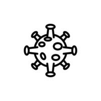virus icon or logo design isolated sign symbol illustration. High quality black line style suitable for designers, web developers, displays and websites vector