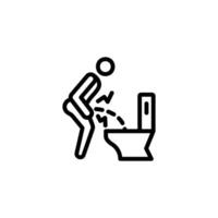 pee icon or logo design isolated sign symbol illustration. High quality black line style suitable for designers, web developers, displays and websites vector