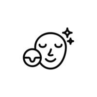 pores icon or logo design isolated sign symbol illustration. High quality black line style suitable for designers, web developers, displays and websites vector