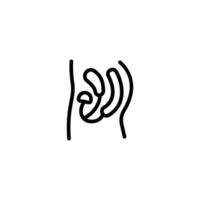 normal anatomy icon or logo design isolated sign symbol illustration. High quality black line style suitable for designers, web developers, displays and websites vector