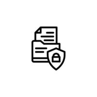 security icon or logo design isolated sign symbol illustration. security icons collection, high quality black line style suitable for designers, web developers, displays and websites vector