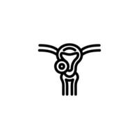 soft budge in vagina icon or logo design isolated sign symbol illustration. High quality black line style suitable for designers, web developers, displays and websites vector