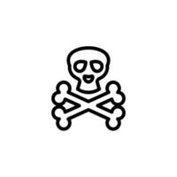 danger icon or logo design isolated sign symbol illustration. High quality black line style suitable for designers, web developers, displays and websites vector