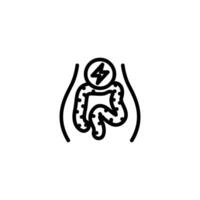 rectocele icon or logo design isolated sign symbol illustration. High quality black line style suitable for designers, web developers, displays and websites vector