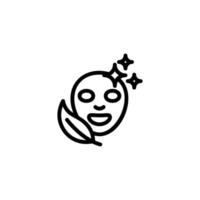 facial mask icon or logo design isolated sign symbol illustration. High quality black line style suitable for designers, web developers, displays and websites vector