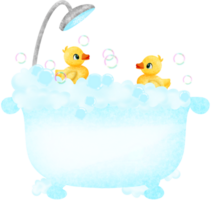 bath time with duckies png