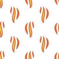 Cartoon flame effect seamless pattern. vector